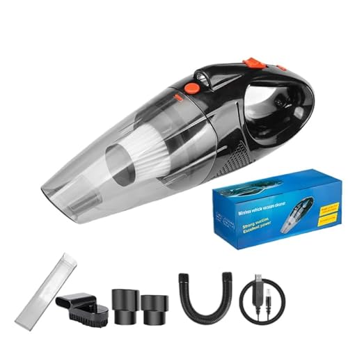 SWZEC Oryzom Ultra-starker Akku-Handstaubsauger/Beutelloser Handstaubsauger mit LED-Licht und Schnellladefunktion/Handsauger für Nass & Trocken/Leicht und leise(Kabellos) von SWZEC