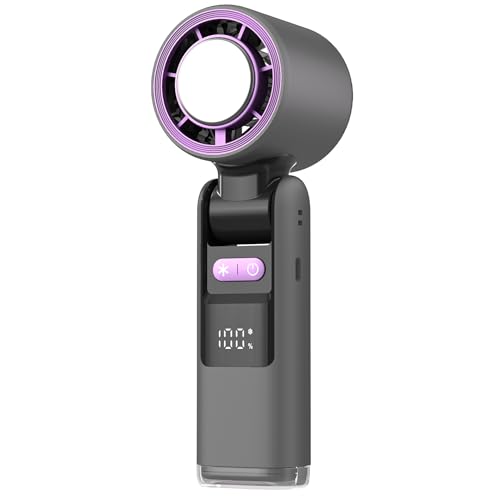 SWZEC Playhot Pro 2.0 Tragbarer Hand-Turboventilator Halbleiter-Kältetechnik(Grau-Lila,1 pièce) von SWZEC