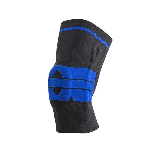 SWZEC Silikon Kniebandage mit Kompressionsunterstützung (Schwarz,L) von SWZEC