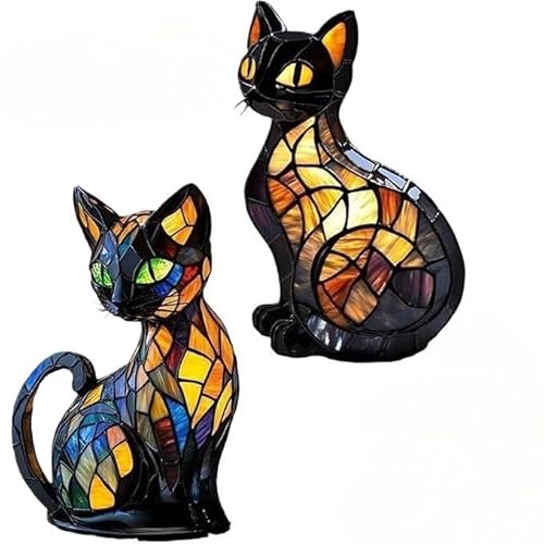 SWZEC Zwei originale, verbesserte Versionen festberg leuchtkatze(Lampe Chat Magique Type A+B) von SWZEC