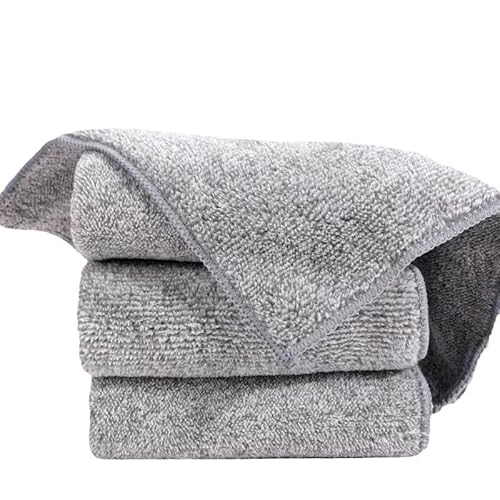 Shiny Wipes™ Bamboo Mikrofaser Reinigungstuch (Grau 25 Tücher,25 * 25CM) von SWZEC