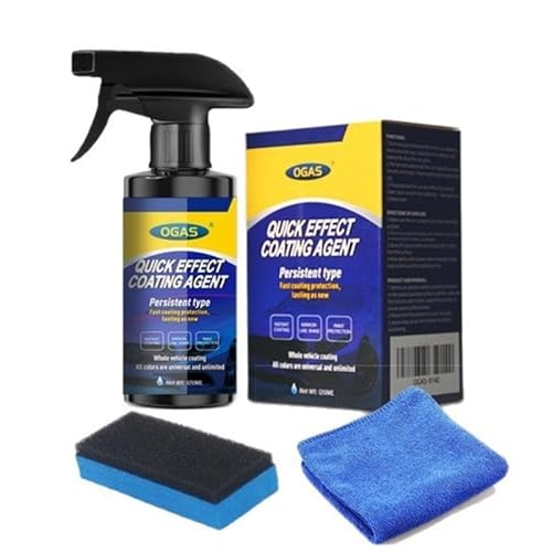 Sopami Quick Effect Coating Agent,Sopami spray auto,3 in 1 Beschichtungsspray Hochschutz Auto Schnellbeschichtungsspray,Multifunktionales Car Coating Spray für Glanz und Schutz (120ML) von SWZEC
