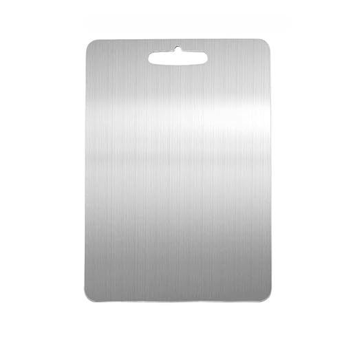 TitanCraft - 100%-Titan- Schneidebrett Feinpik Silber S (30 * 20cm) von SWZEC