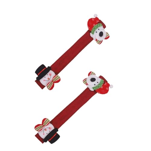 SWZOYWCYQ Kompatibel mit Weihnachts-Handgriffabdeckungen for Kühlschranktüren, Griffhandschuhe, Handgriffschutz, Küchendekor, Heimküchenzubehör, Dekor(Red) von SWZOYWCYQ