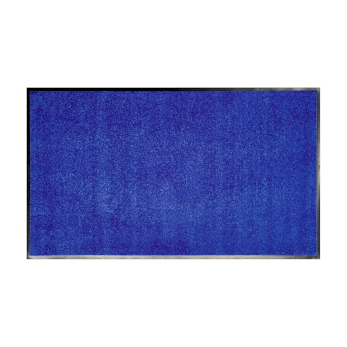 SWmat Rooga Tex Nachhaltige Schmutzfangmatte | Waschbar, rutschfest & Wetterfest für Innen & Außen (Blau, 240 x 115 cm) von SWmat