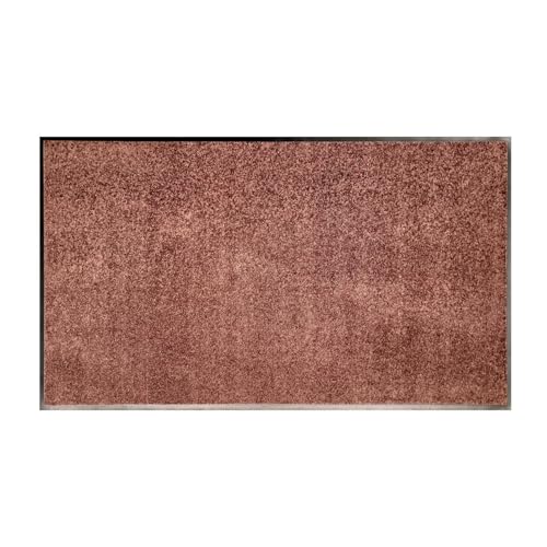 SWmat Rooga Tex Nachhaltige Schmutzfangmatte | Waschbar, rutschfest & Wetterfest für Innen & Außen (Braun, 300 x 85 cm) von SWmat