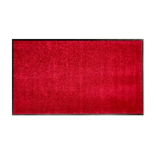 SWmat Rooga Tex Nachhaltige Schmutzfangmatte | Waschbar, rutschfest & Wetterfest für Innen & Außen (Rot, 150 x 85 cm) von SWmat