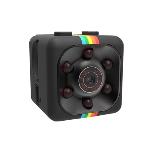 Generische 1080P-Minikamera HD-Sport-Action-Cam Kinder-DV Mit Nachtsicht Bewegungserkennung Weitwinkel Loop-Aufnahme Foto/Video Mit Einem Klick Lange Standby-Funktion TF-Karte Unterstützt(Black,960P C von SXBCyan