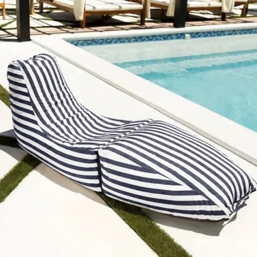 Riesiger Wasserdichter Sitzsack (ohne Füllmaterial), Sitzsackstuhl, Sitzsacksofa, Sitzsack For Draußen, Wasserdichter Oxford-Chaiselongue-Sitzsackbezug For Den Außenbereich, Garten, Strand, Camp, Sitz von SXBCyan
