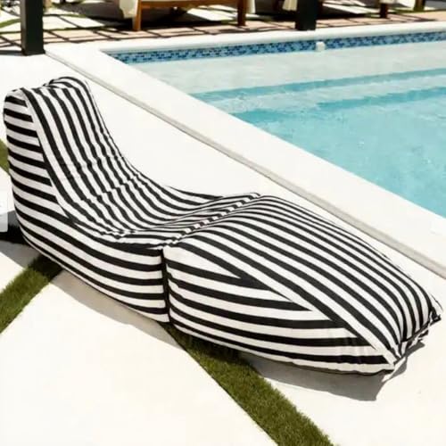 Riesiger Wasserdichter Sitzsack (ohne Füllmaterial), Sitzsackstuhl, Sitzsacksofa, Sitzsack For Draußen, Wasserdichter Oxford-Chaiselongue-Sitzsackbezug For Den Außenbereich, Garten, Strand, Camp, Sitz von SXBCyan
