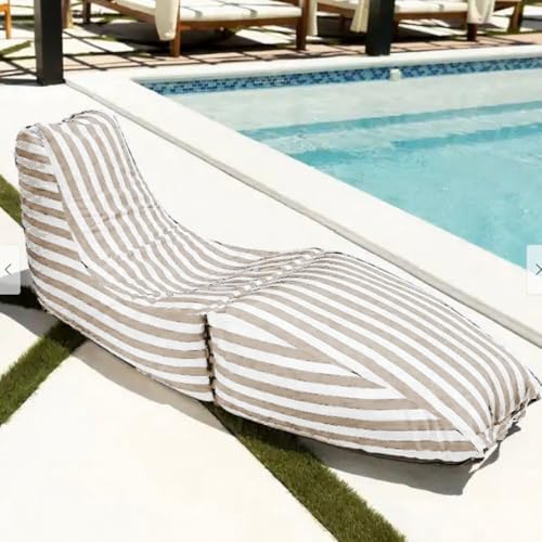Riesiger Wasserdichter Sitzsack (ohne Füllmaterial), Sitzsackstuhl, Sitzsacksofa, Sitzsack For Draußen, Wasserdichter Oxford-Chaiselongue-Sitzsackbezug For Den Außenbereich, Garten, Strand, Camp, Sitz von SXBCyan