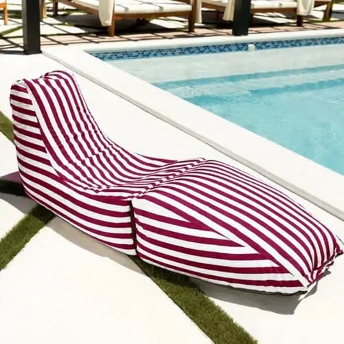 Riesiger Wasserdichter Sitzsack (ohne Füllmaterial), Sitzsackstuhl, Sitzsacksofa, Sitzsack For Draußen, Wasserdichter Oxford-Chaiselongue-Sitzsackbezug For Den Außenbereich, Garten, Strand, Camp, Sitz von SXBCyan