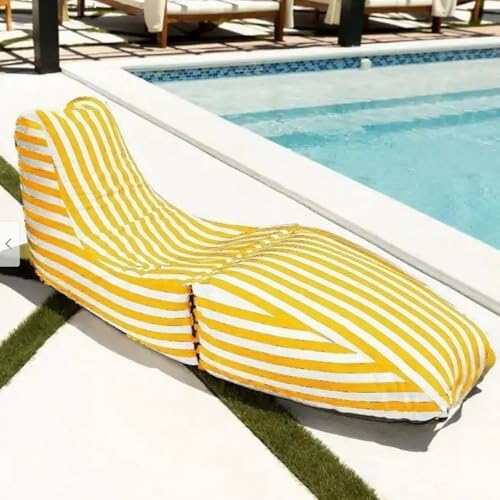 Riesiger Wasserdichter Sitzsack (ohne Füllmaterial), Sitzsackstuhl, Sitzsacksofa, Sitzsack For Draußen, Wasserdichter Oxford-Chaiselongue-Sitzsackbezug For Den Außenbereich, Garten, Strand, Camp, Sitz von SXBCyan