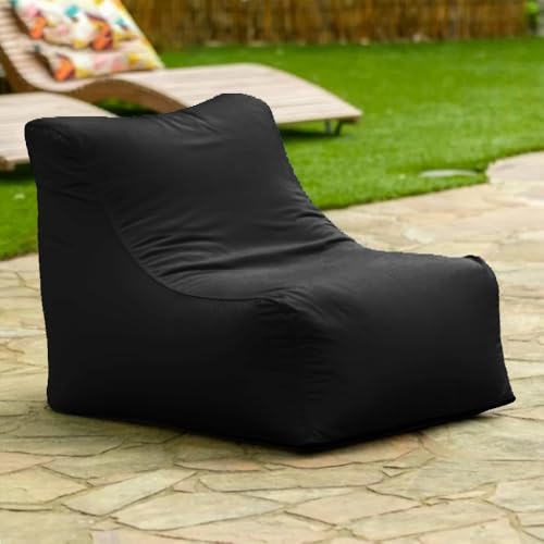 Schwimmender Sitzsack for Pool Ohne Füllstoff, Strandkorb, Sitzsack for Den Außenbereich, Liegeabdeckung, Schwimmbecken, Schwimmhocker, Strandclub, Ottomane(Black) von SXBCyan