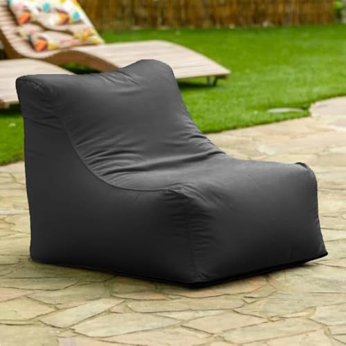 Schwimmender Sitzsack for Pool Ohne Füllstoff, Strandkorb, Sitzsack for Den Außenbereich, Liegeabdeckung, Schwimmbecken, Schwimmhocker, Strandclub, Ottomane(Carbongrey) von SXBCyan