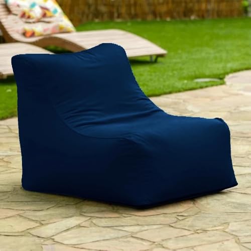 Schwimmender Sitzsack for Pool Ohne Füllstoff, Strandkorb, Sitzsack for Den Außenbereich, Liegeabdeckung, Schwimmbecken, Schwimmhocker, Strandclub, Ottomane(Darkblue) von SXBCyan