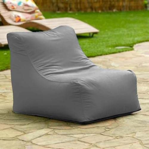 Schwimmender Sitzsack for Pool Ohne Füllstoff, Strandkorb, Sitzsack for Den Außenbereich, Liegeabdeckung, Schwimmbecken, Schwimmhocker, Strandclub, Ottomane(Darkgrey) von SXBCyan