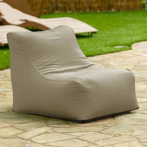 Schwimmender Sitzsack for Pool Ohne Füllstoff, Strandkorb, Sitzsack for Den Außenbereich, Liegeabdeckung, Schwimmbecken, Schwimmhocker, Strandclub, Ottomane(Darksand) von SXBCyan