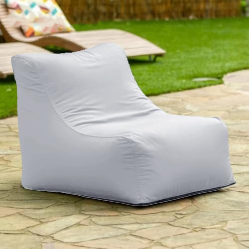 Schwimmender Sitzsack for Pool Ohne Füllstoff, Strandkorb, Sitzsack for Den Außenbereich, Liegeabdeckung, Schwimmbecken, Schwimmhocker, Strandclub, Ottomane(Dustbeige) von SXBCyan