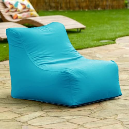 Schwimmender Sitzsack for Pool Ohne Füllstoff, Strandkorb, Sitzsack for Den Außenbereich, Liegeabdeckung, Schwimmbecken, Schwimmhocker, Strandclub, Ottomane(Lakeblue) von SXBCyan