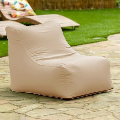 Schwimmender Sitzsack for Pool Ohne Füllstoff, Strandkorb, Sitzsack for Den Außenbereich, Liegeabdeckung, Schwimmbecken, Schwimmhocker, Strandclub, Ottomane(Lightsand) von SXBCyan