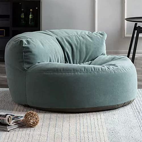 Sitzsack-Stuhl, Chenille-Sitzsack-Bezug, Waschbar, Ultraweich, Pouf, Ottomane, Ohne Füllstoff, for Kinder Und Erwachsene, Sitzsack, Fauler Sessel, Couch, Bodenbestuhlung, Wohnzimmermöbel(Gray Green) von SXBCyan