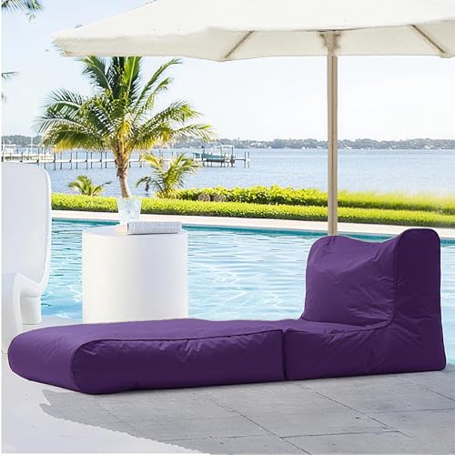 Sitzsackbezug Mit Doppeltem Verwendungszweck For Den Außenbereich, Schwimmbeckenliege, Klappbares Schlafsofa, Wasserdicht, Oxford-Chaiselongue-Pouf-Bezug Ohne Füllmaterial, Garten, Strand(Dark purple) Sitzsackbezug Mit Doppeltem Verwendungszweck For Den Außenbereich, Schwimmbeckenliege, Klappbares Schlafsofa, Wasserdicht, Oxford-Chaiselongue-Pouf-Bezug Ohne Füllmaterial, Garten, Strand(Dark purple) von SXBCyan
