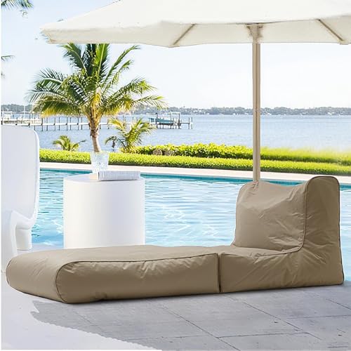 Sitzsackbezug Mit Doppeltem Verwendungszweck For Den Außenbereich, Schwimmbeckenliege, Klappbares Schlafsofa, Wasserdicht, Oxford-Chaiselongue-Pouf-Bezug Ohne Füllmaterial, Garten, Strand(Dark sand) Sitzsackbezug Mit Doppeltem Verwendungszweck For Den Außenbereich, Schwimmbeckenliege, Klappbares Schlafsofa, Wasserdicht, Oxford-Chaiselongue-Pouf-Bezug Ohne Füllmaterial, Garten, Strand(Dark sand) von SXBCyan