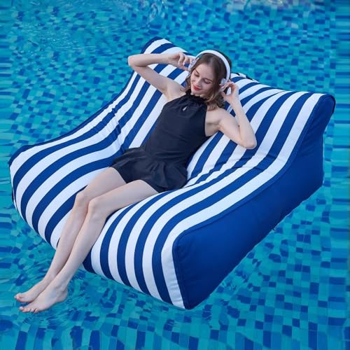 Wasserdichter Sitzsack - Schwimmender Sitzsack For Den Pool (ohne Füllmaterial) - Schwimmender Sitzsack For Den Pool - Sitzsack For Draußen - Sitzsacksofa - Riesensitzsack - Bequemer Großer Sitzsack F von SXBCyan