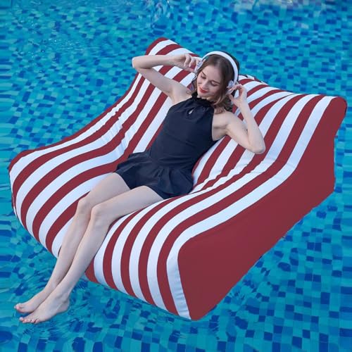 Wasserdichter Sitzsack - Schwimmender Sitzsack For Den Pool (ohne Füllmaterial) - Schwimmender Sitzsack For Den Pool - Sitzsack For Draußen - Sitzsacksofa - Riesensitzsack - Bequemer Großer Sitzsack F von SXBCyan