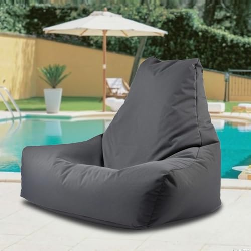 Wasserdichter Sitzsack for Boote, Ohne Füllmaterial, Schwimmender Sitzsack for Den Pool – wasserdichte Sitzsackhülle for Den Außenbereich – Sitzsack-Lounge for Den Außenbereich(Carbon) von SXBCyan