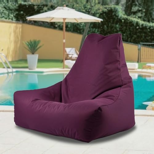 Wasserdichter Sitzsack for Boote, Ohne Füllmaterial, Schwimmender Sitzsack for Den Pool – wasserdichte Sitzsackhülle for Den Außenbereich – Sitzsack-Lounge for Den Außenbereich(Dark Purple) von SXBCyan