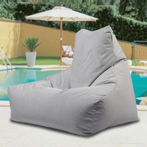 Wasserdichter Sitzsack for Boote, Ohne Füllmaterial, Schwimmender Sitzsack for Den Pool – wasserdichte Sitzsackhülle for Den Außenbereich – Sitzsack-Lounge for Den Außenbereich(Light Grey) von SXBCyan