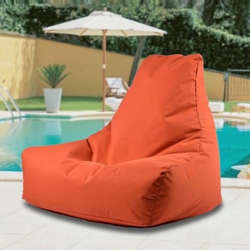 Wasserdichter Sitzsack for Boote, Ohne Füllmaterial, Schwimmender Sitzsack for Den Pool – wasserdichte Sitzsackhülle for Den Außenbereich – Sitzsack-Lounge for Den Außenbereich(Orange) von SXBCyan