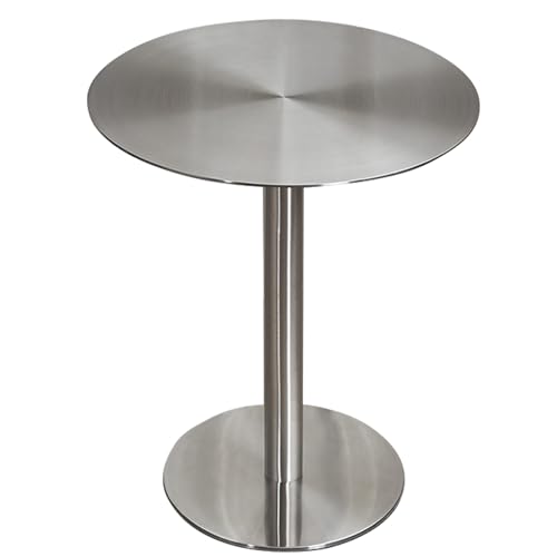 Bartisch aus Edelstahl, hoher Tisch für Cocktailbar, Pub, Kaffee, Tee, Esszimmer, Bistro, Tisch im Freien, Esstisch in Thekenhöhe, hoher Beistelltisch (Size : 60x60x75cm) von SXBHDM