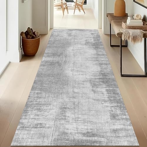 Graue schmale Flurläufer, Flurteppichläufer 1 m 1,5 m 2 m 2,5 m 3 m 3,5 m 4 m 4,5 m 5 m 5,5 m 6 m extra Langer Teppich(60×250cm) von SXBHDM