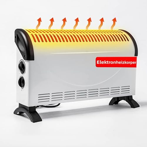 Heizkörper/Elektroheizkörper/1800W Energiesparender Elektroheizkörper, 3 Heizstufen 750W/1050W/1800W, mobiler Elektroheizkörper, 52x16x33cm von SXCDD