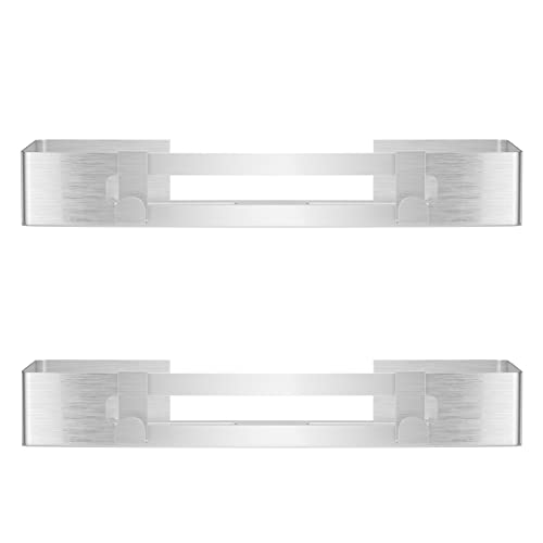 Silber quadratischer Duschstand, bohrfreies Badezimmer aus Edelstahl, 2 Duschständer mit Shampoo Seifenhalter Silber quadratischer Duschstand, bohrfreies Badezimmer aus Edelstahl, 2 Duschständer mit Shampoo Seifenhalter von SXCDD