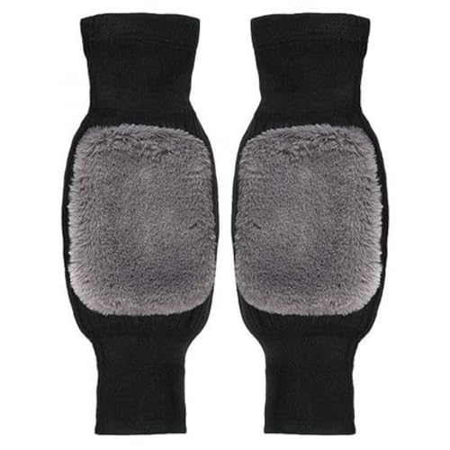 Unisex Knee Warmer 1 Paar Winter Knie Pads Warme Männer Frauen Doppel Dicke Wolle Schutz Knie Plus Samt Wind Und Kälte Schutz (Color : T9, Size : 73-90kg for XL) von SXCXYG