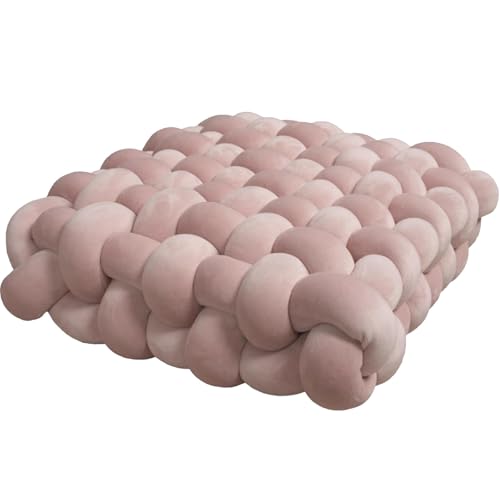SXDHOCDZ Bequeme Sofakissen für das Wohnzimmer, luxuriöse Sitzkissen aus Milchsamt, stabile Struktur, geeignet für Personen, die Lange sitzen.(Pink,40 * 40 * 12CM) von SXDHOCDZ