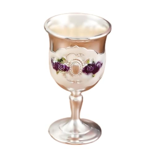SXDHOCDZ Champagnerflöten aus Metall, Wiederverwendbare Weingläser, Wiederverwendbare Flöten für das Toast-Set für Partys und Hochzeiten zu Hause(B,Tall Cup) von SXDHOCDZ
