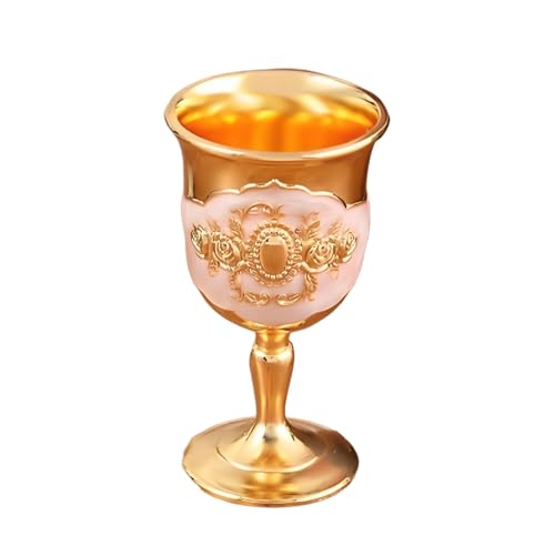 SXDHOCDZ Champagnerflöten aus Metall, Wiederverwendbare Weingläser, Wiederverwendbare Flöten für das Toast-Set für Partys und Hochzeiten zu Hause(C,Tall Cup) von SXDHOCDZ