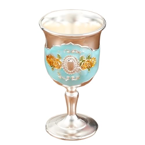 SXDHOCDZ Champagnerflöten aus Metall, Wiederverwendbare Weingläser, Wiederverwendbare Flöten für das Toast-Set für Partys und Hochzeiten zu Hause(F,Tall Cup) von SXDHOCDZ