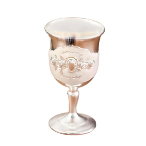 SXDHOCDZ Champagnerflöten aus Metall, Wiederverwendbare Weingläser, Wiederverwendbare Flöten für das Toast-Set für Partys und Hochzeiten zu Hause(G,Tall Cup) von SXDHOCDZ