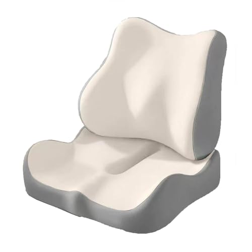 SXDHOCDZ Ergonomisches Sitzkissen, reduziert den Bandscheibendruck, fördert die Durchblutung, geeignet für Menschen, die Lange sitzen.(Beige,40 * 34 * 20CM) von SXDHOCDZ