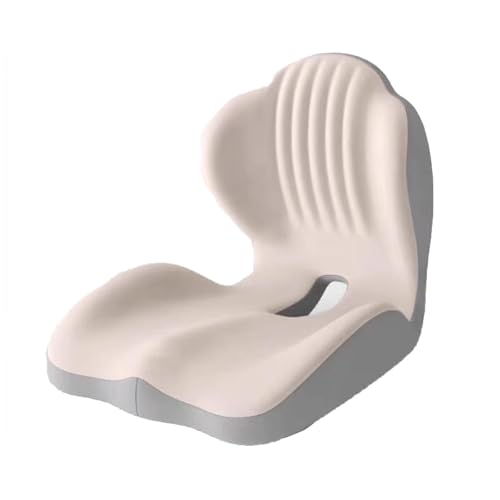 SXDHOCDZ Hochwertiges Sitzkissen aus Memory Foam, reduziert den Druck auf die Bandscheiben, lässt Sich mühelos installieren und ist ideal für langes Sitzen.(Gray,40 * 44 * 37cm) von SXDHOCDZ