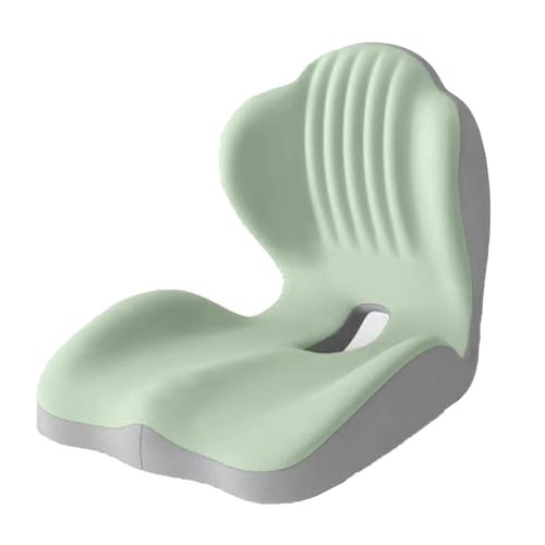 SXDHOCDZ Hochwertiges Sitzkissen aus Memory Foam, reduziert den Druck auf die Bandscheiben, lässt Sich mühelos installieren und ist ideal für langes Sitzen.(Green,40 * 44 * 37cm) von SXDHOCDZ