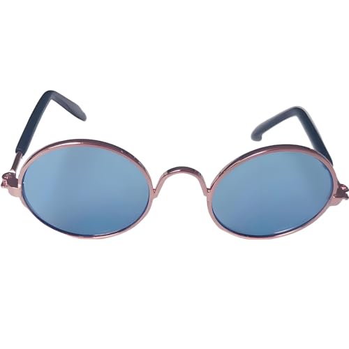 SXDHOCDZ Katzenbrillen, Haustier-Hundebrillen, kreative Trends, einzigartige und Bizarre Sonnenbrillen, Foto-Requisiten (blau, rot, grün)(Blue,8 * 7.5 * 3cm) von SXDHOCDZ