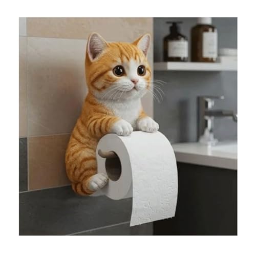 SXDHOCDZ Toilettenpapierhalter in Tierform, Harzkonstruktion, geeignet für Küchen, Schlafzimmer und Badezimmer(B,22 * 16 * 12cm) von SXDHOCDZ