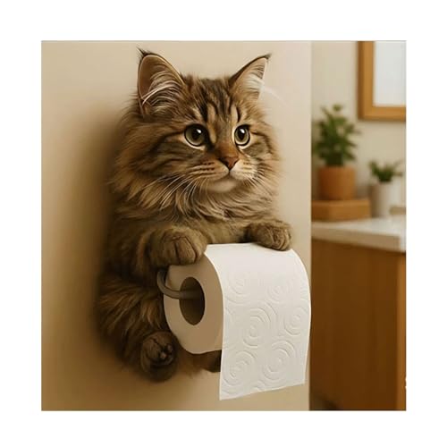 SXDHOCDZ Toilettenpapierhalter in Tierform, Harzkonstruktion, geeignet für Küchen, Schlafzimmer und Badezimmer(G,22 * 16 * 12cm) von SXDHOCDZ